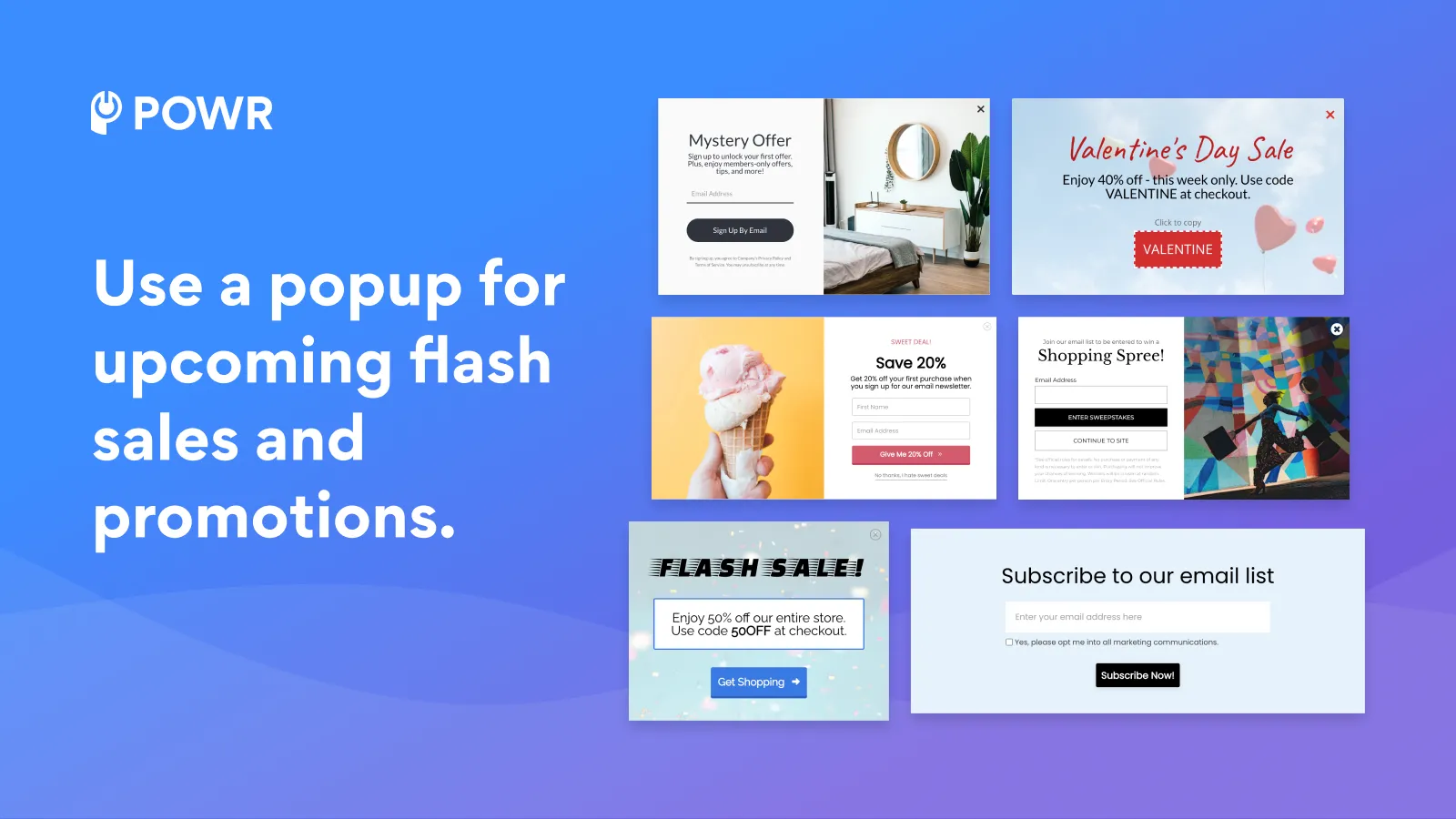 POWR Popup: Sales Pop Ups